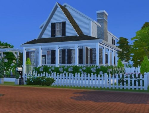 Simple Family Cottage by AmelieItsMe at Mod The Sims