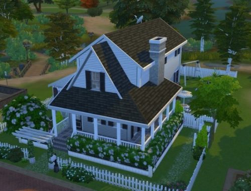 Simple Family Cottage by AmelieItsMe at Mod The Sims