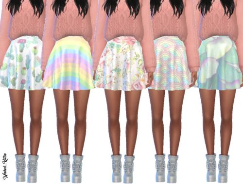 Simple Pastel Skirts - Mesh Needed
