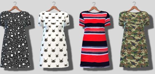 Simple Short Sleeve Dresses at Descargas Sims