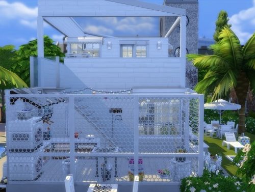 Simply White House No CC Tiny Living by mamba_black at Mod The Sims