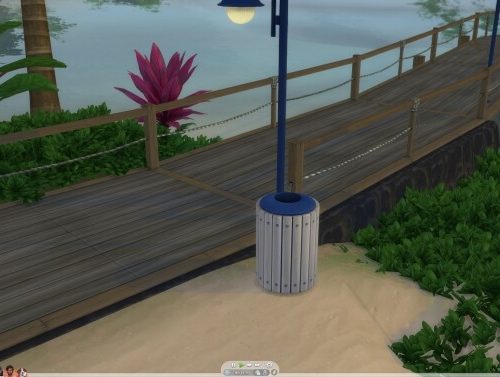 Sims 1 Vacation bin & lamp conversion by AlexCroft