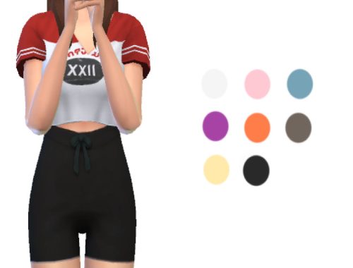 Sims 4 High Waisted Shorts-SP