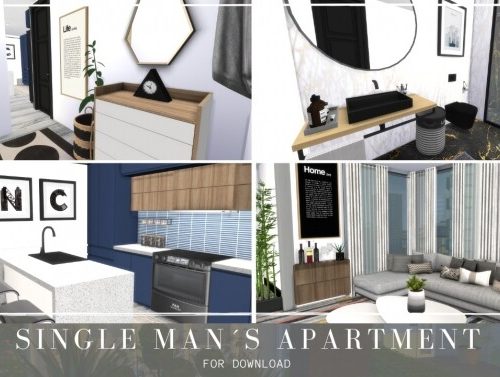SINGLE MAN´S APARTMENT at Dinha Gamer