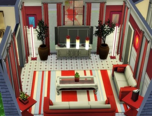 Single Sim two story Home by heikeg at Mod The Sims