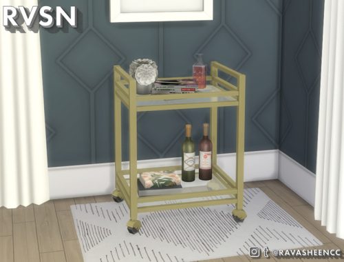 Sip Back and Relax Functional Bar Cart Set