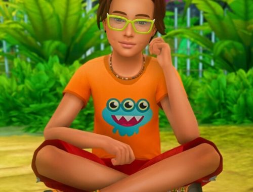 Sitting on the Ground Poses for Children at Katverse
