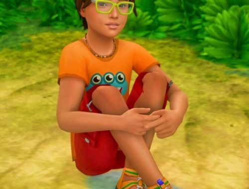 Sitting on the Ground Poses for Children at Katverse