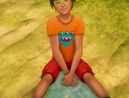 Sitting on the Ground Poses for Children at Katverse