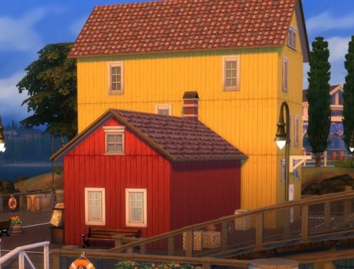 Sjøboden Landhandleri store at KyriaT’s Sims 4 World