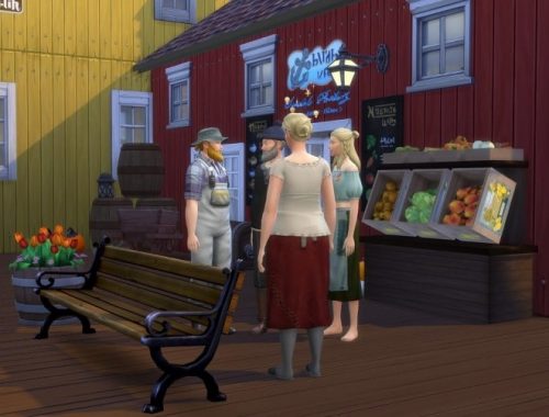 Sjøboden Landhandleri store at KyriaT’s Sims 4 World