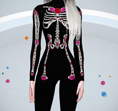 Skeleton Bodysuit 10 designs at Jenni Sims
