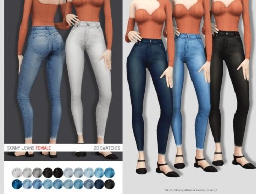 Skinny jeans at Helga Tisha