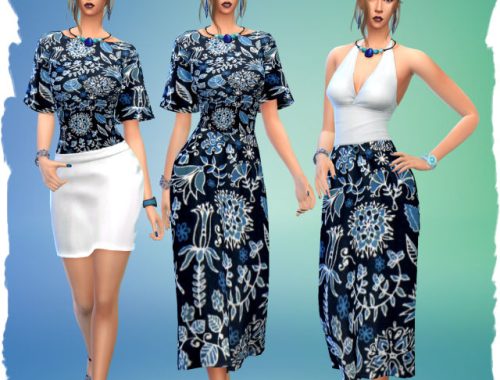 Skirt and Top by Chalipo at All 4 Sims