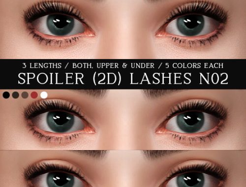 Skylla eye make-up set at Praline Sims