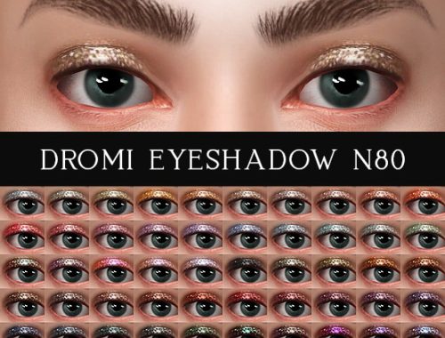 Skylla eye make-up set at Praline Sims
