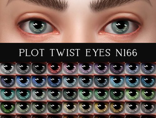 Skylla eye make-up set at Praline Sims