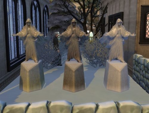 Skyrim Mage statue at Mara45123