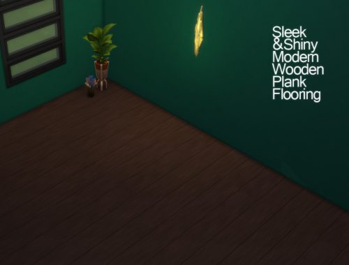 Sleek and Shiny Wooden Plank Flooring