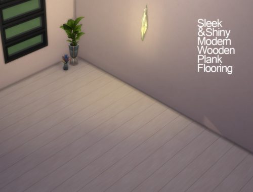 Sleek and Shiny Wooden Plank Flooring