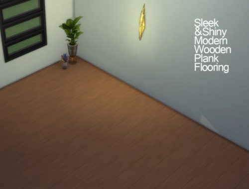 Sleek and Shiny Wooden Plank Flooring