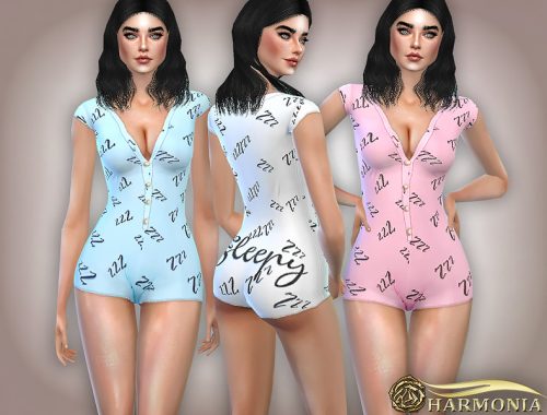 Sleepy Short Sleeve PJ Romper