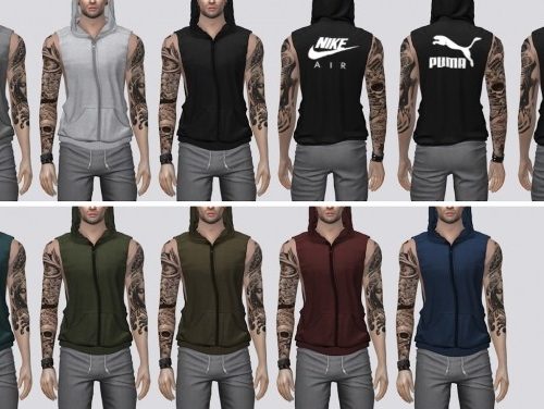 Sleeveless Hoodie at Darte77