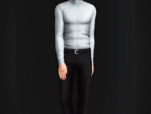 Slim Fit Turtleneck for males at Gorilla