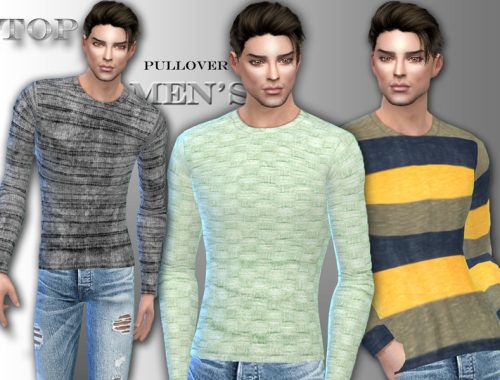 Slim men's pullover