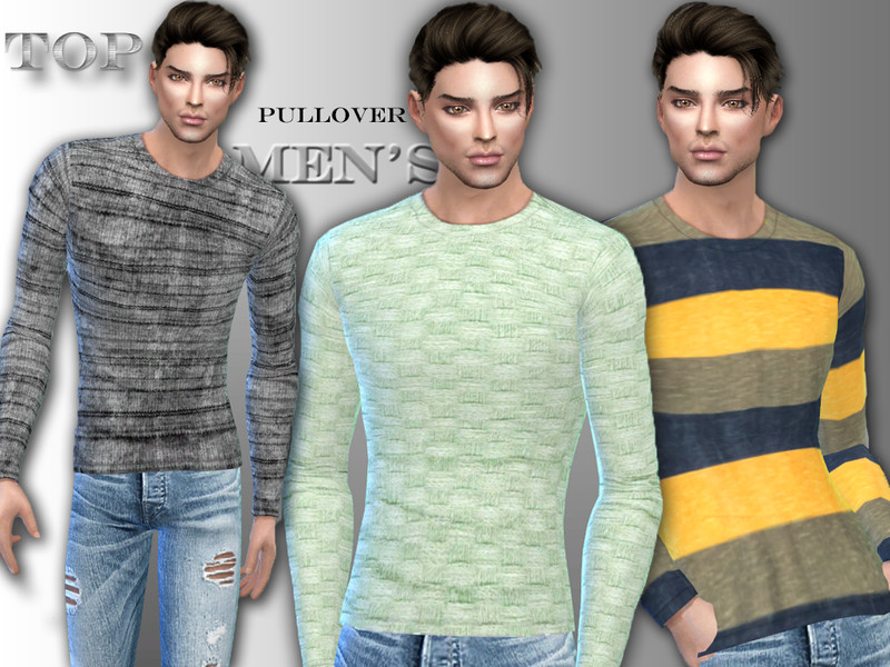 Slim men's pullover - The Sims 4 Catalog