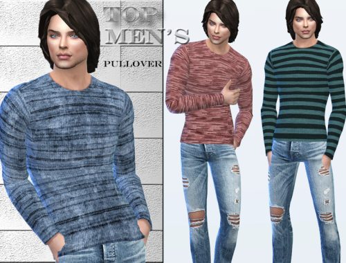 Slim men's pullover