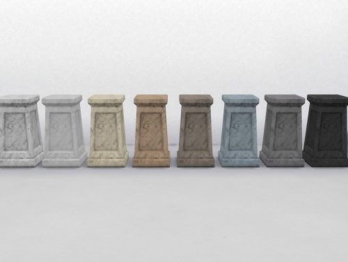 Small Marble Pedestal by TheJim07 at Mod The Sims