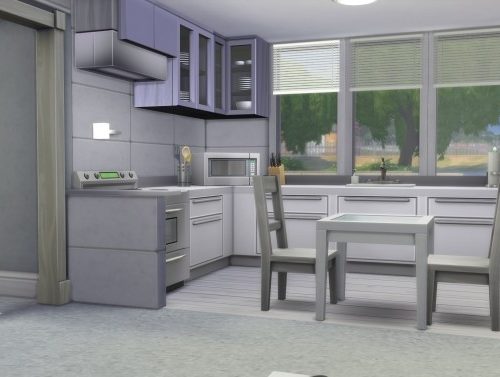 Small Modern Grey & White Themed Home by AnimeKayleigh at Mod The Sims