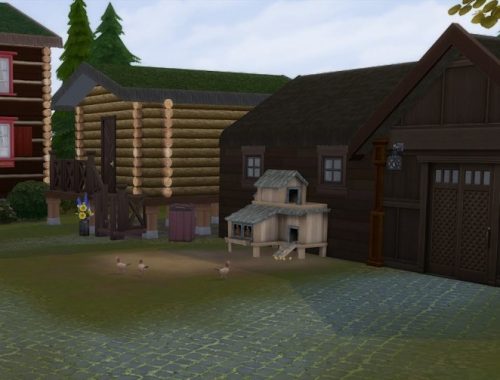 Smedstua (Blacksmith’s house) at KyriaT’s Sims 4 World