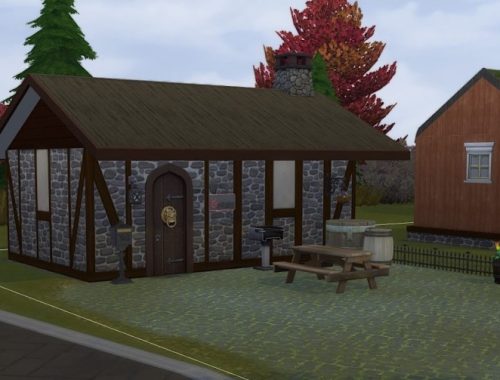 Smedstua (Blacksmith’s house) at KyriaT’s Sims 4 World