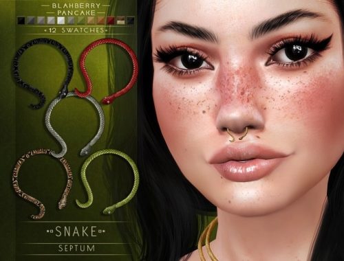 Snake septum & necklace at Blahberry Pancake