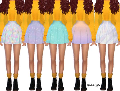 Snazzy Pleated Skirts - Mesh Needed