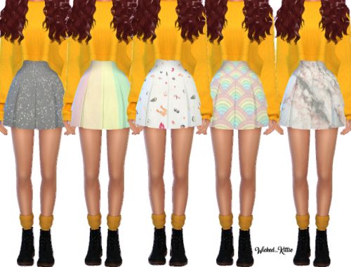 Snazzy Pleated Skirts - Mesh Needed