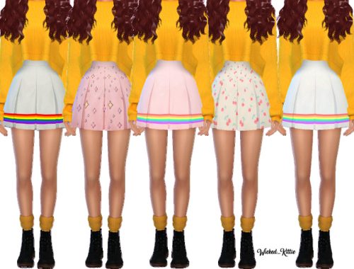 Snazzy Pleated Skirts - Mesh Needed