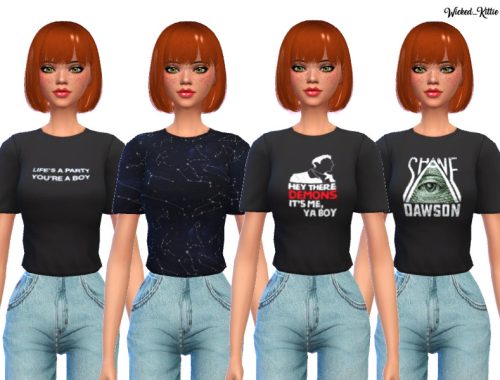 Snazzy Tucked Tees- Mesh Needed