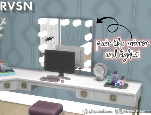 Social Distancing Desk & Vanity Set