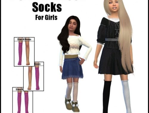 Socks & Bows Set by SamanthaGump at Sims 4 Nexus