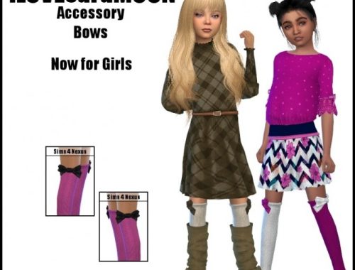 Socks & Bows Set by SamanthaGump at Sims 4 Nexus