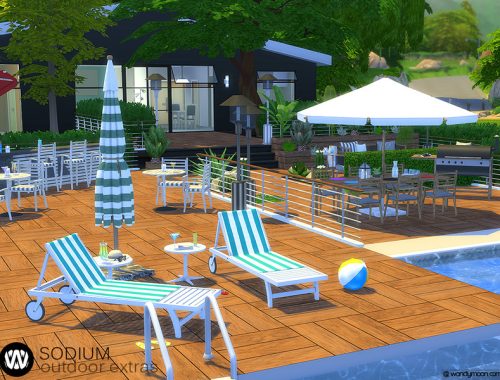 Sodium Outdoor Poolside Lounge