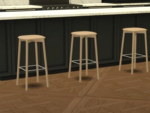 SOFT EDGE BAR STOOL 32 (P) at Meinkatz Creations