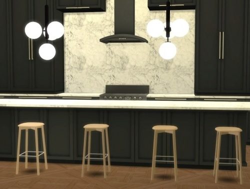 SOFT EDGE BAR STOOL 32 (P) at Meinkatz Creations