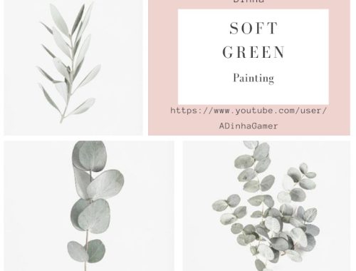 Soft Green Collection: Painting & Rug at Dinha Gamer