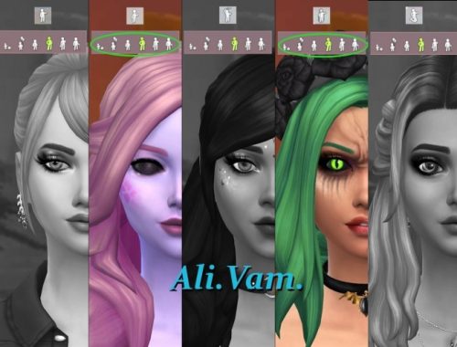 Solar Eyes Alien, Vampire, Mermaid by Serpentia at Mod The Sims