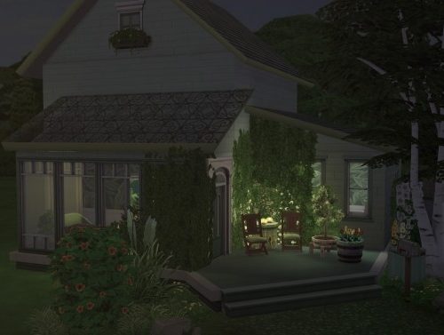 Solid Color Community Collab: The Green Café at GravySims