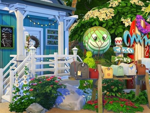 SOLID COLOR TINY BEACH HOUSES at Aveline Sims